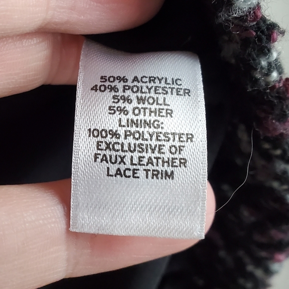 Hinge Black Purple Tweed Jacket Size XS - Picture 4 of 6